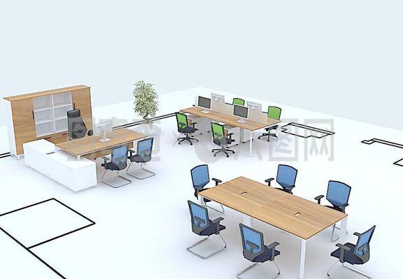 办公室 桌椅图片